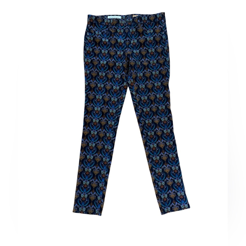 Pilcro & The Letterpress Anthropologie Serif Printed Corduroy Pants Size 29 - Picture 3 of 9